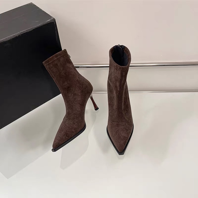 Eve Party - Pointed Ladies High Heel Ankle Boots
