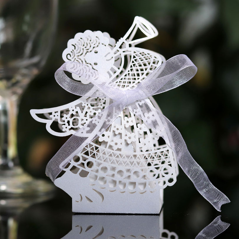 Event Party Box - Laser Cut Candy Boxes, Angel Gift
