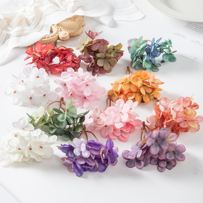 Supply Event - 10PCS Silk Hydrangea Heads Artificial Flowers