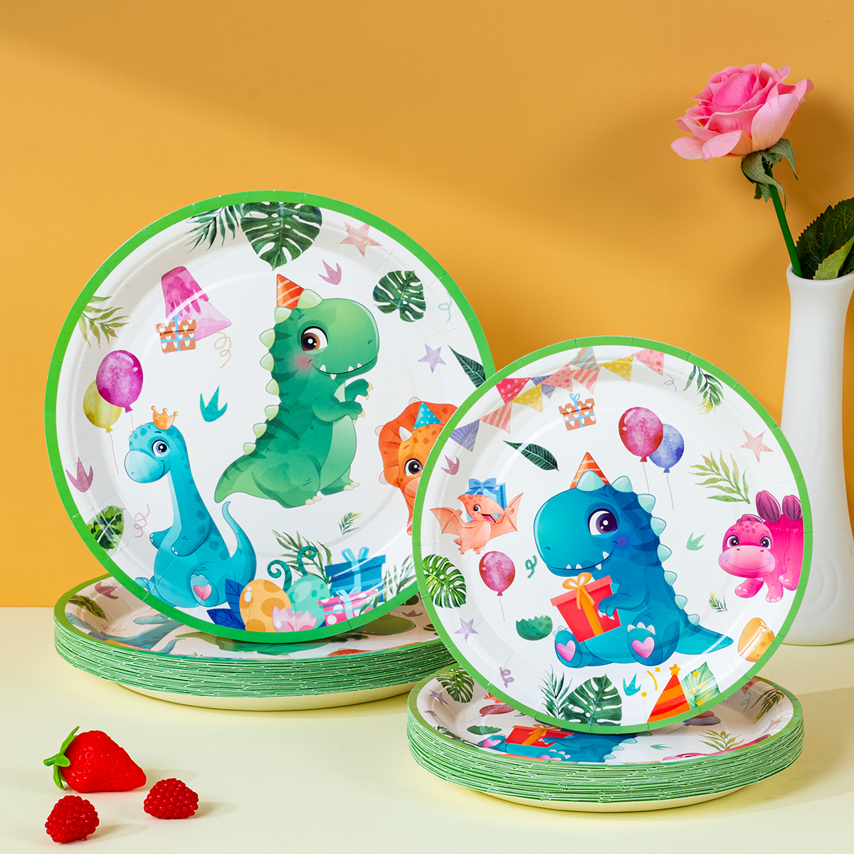 Supply Event - 10/25/50Pcs Cute Party Dinosaur Disposable Paper