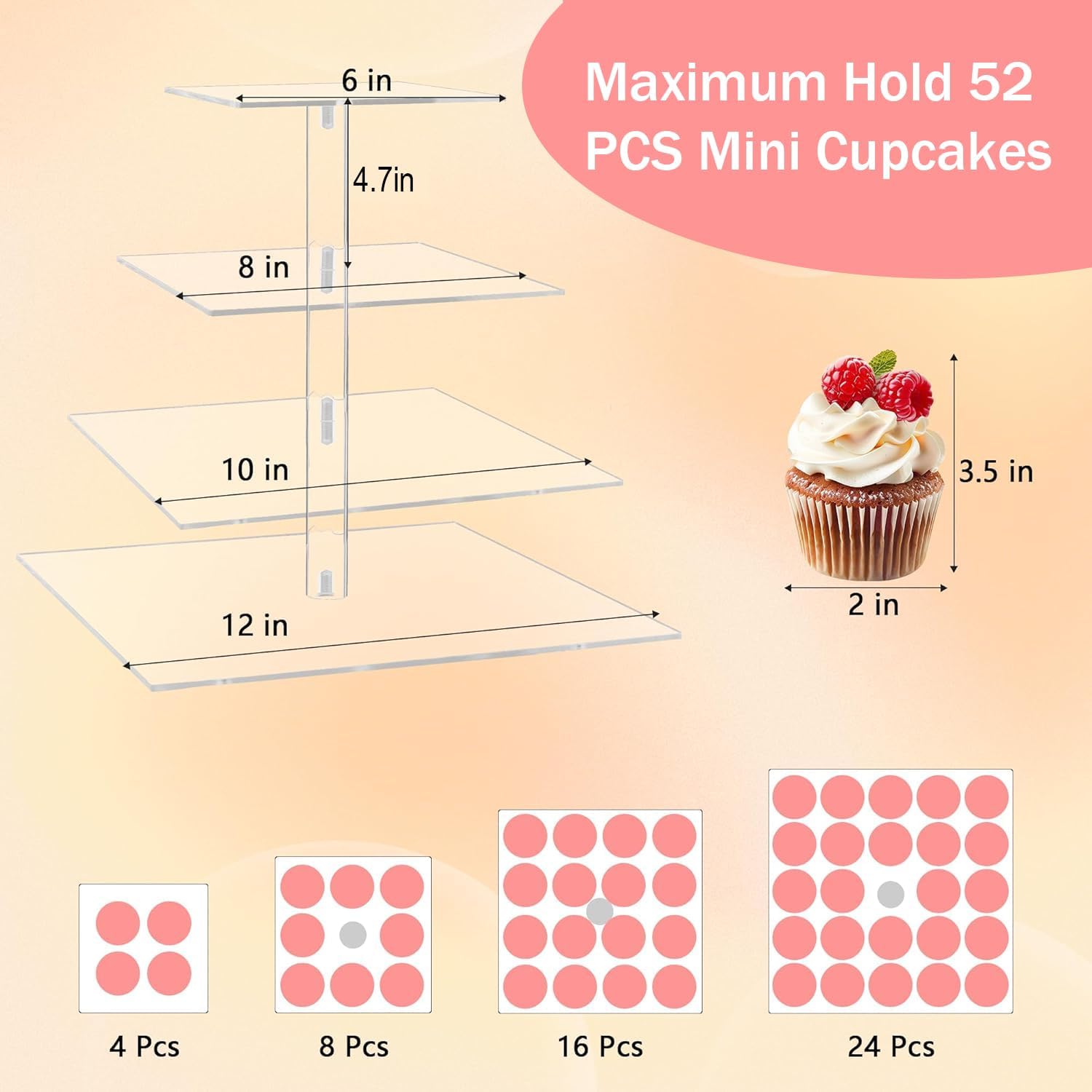 Homiva Store YestBuy 4 Tier Ac - Cupcake Stand Tier reseña y precio