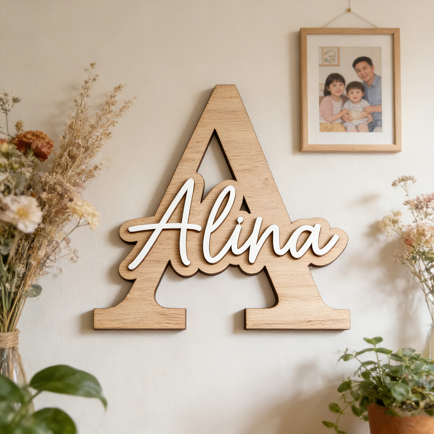 1pc Customizable Wooden Letter - Eve Party reseña y precio