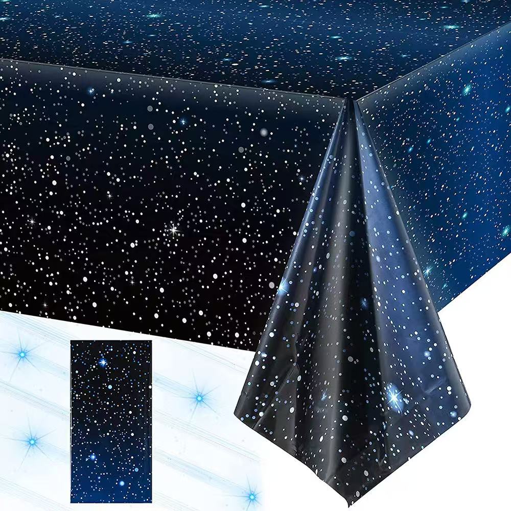 Disposable Starry Sky Theme Ta - Table Cloth Disposable reseña y precio