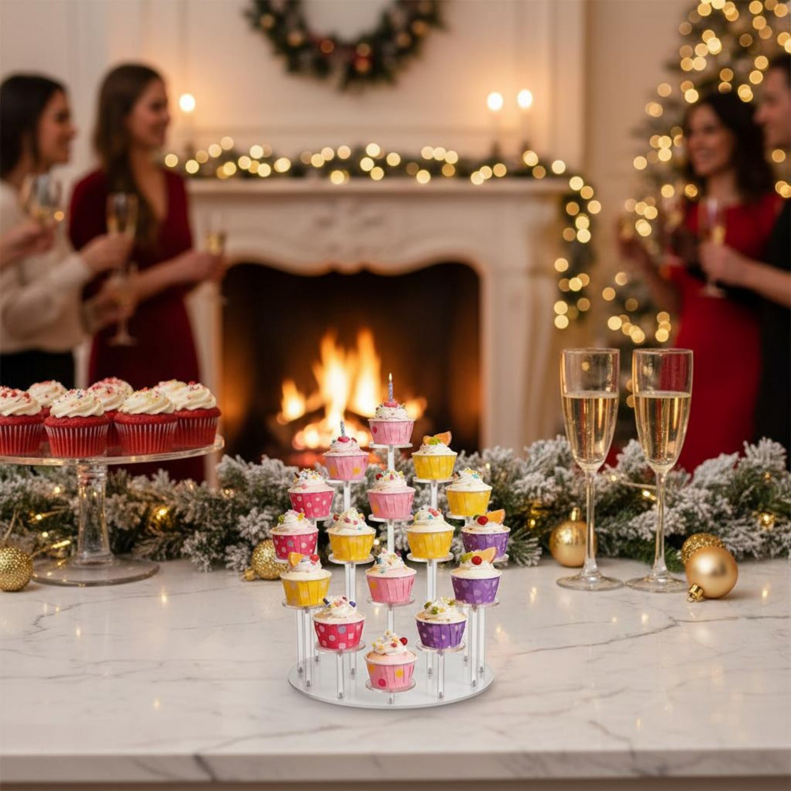 Acrylic Cupcake Stand Transpar - Cupcake Stand Tier reseña y precio