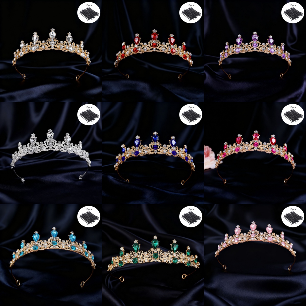 Bridal Tiara Vintage Scroll Rh - Event & Party Supply Photos reseña y precio