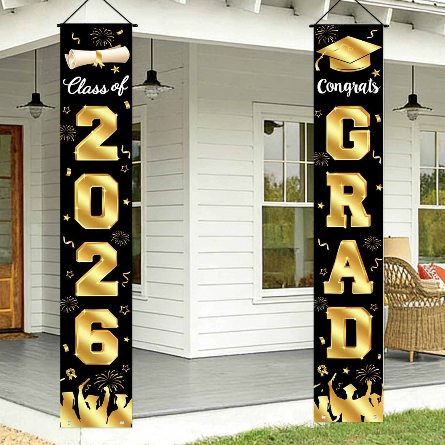 Graduation Decorations 2026 Po - Party Banner Gold reseña y precio