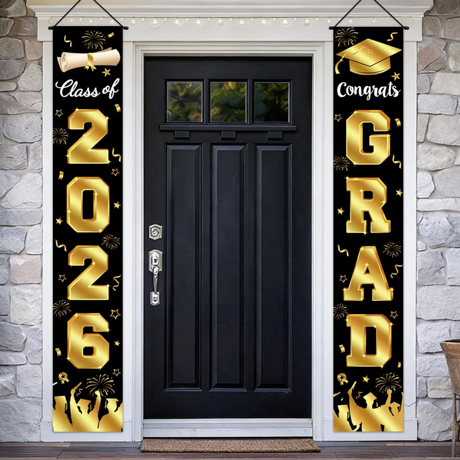 Graduation Decorations 2026 Po - Party Banner Gold reseña y precio