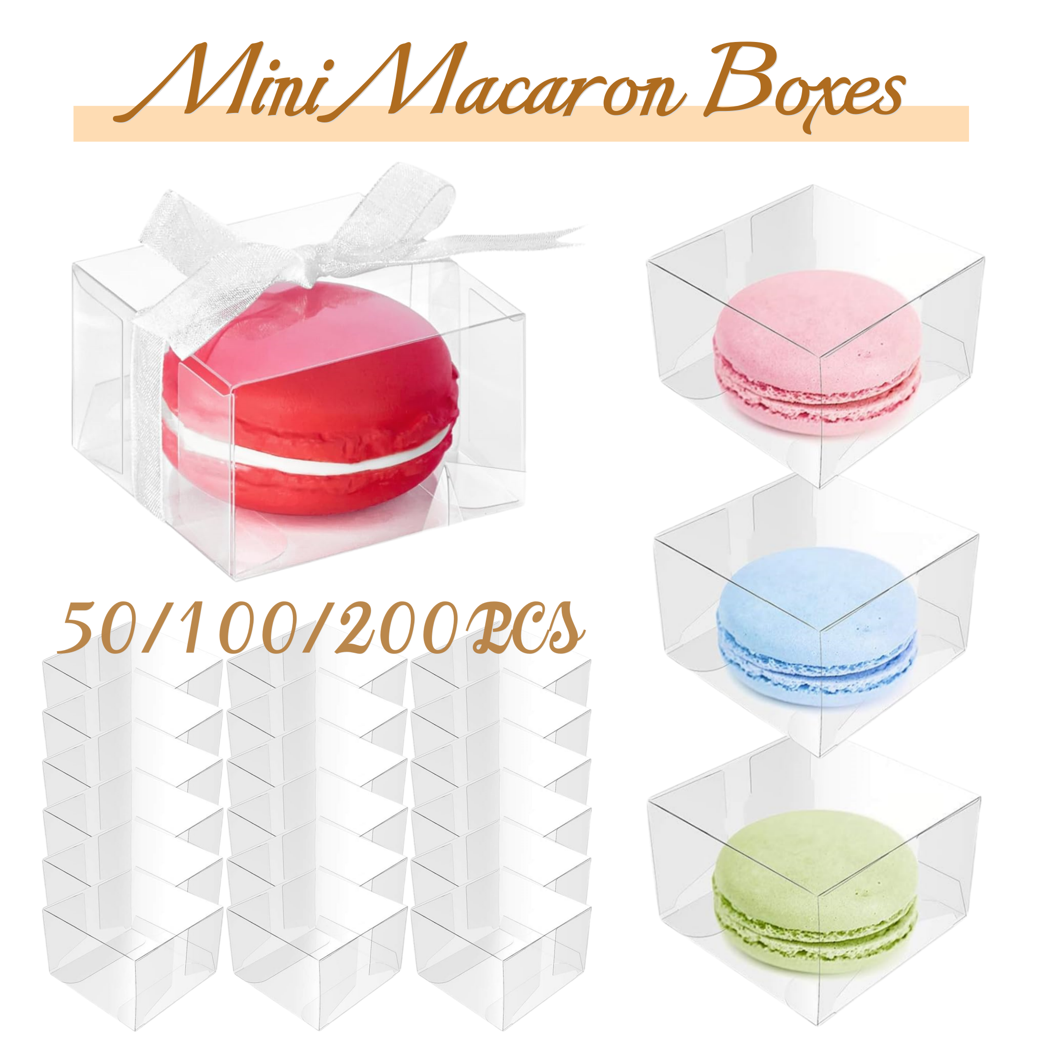 50-200Pcs Mini Macaron Boxes C - Event Party Box reseña y precio