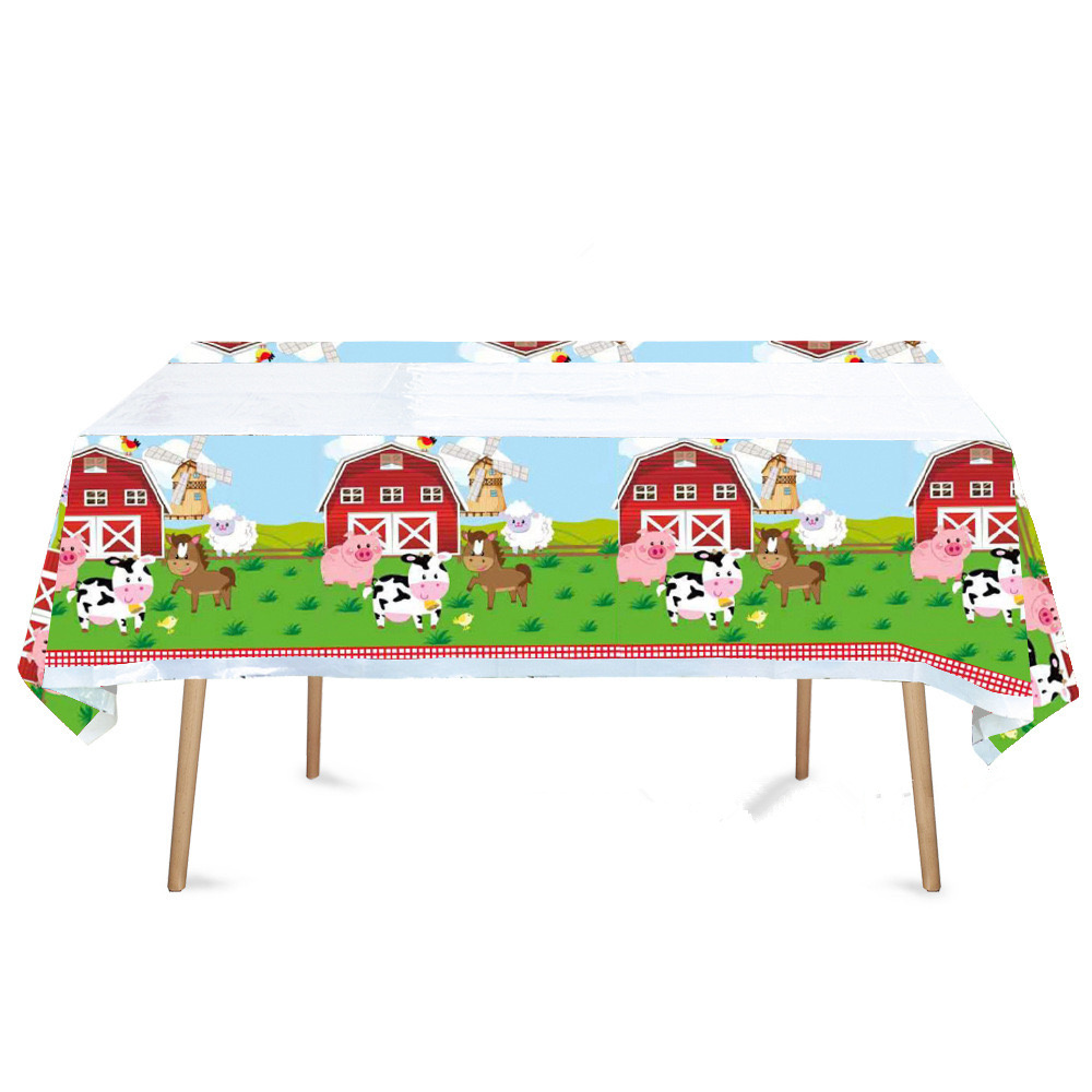Farm Animals Party Tablecloth  - Table Cloth Disposable reseña y precio
