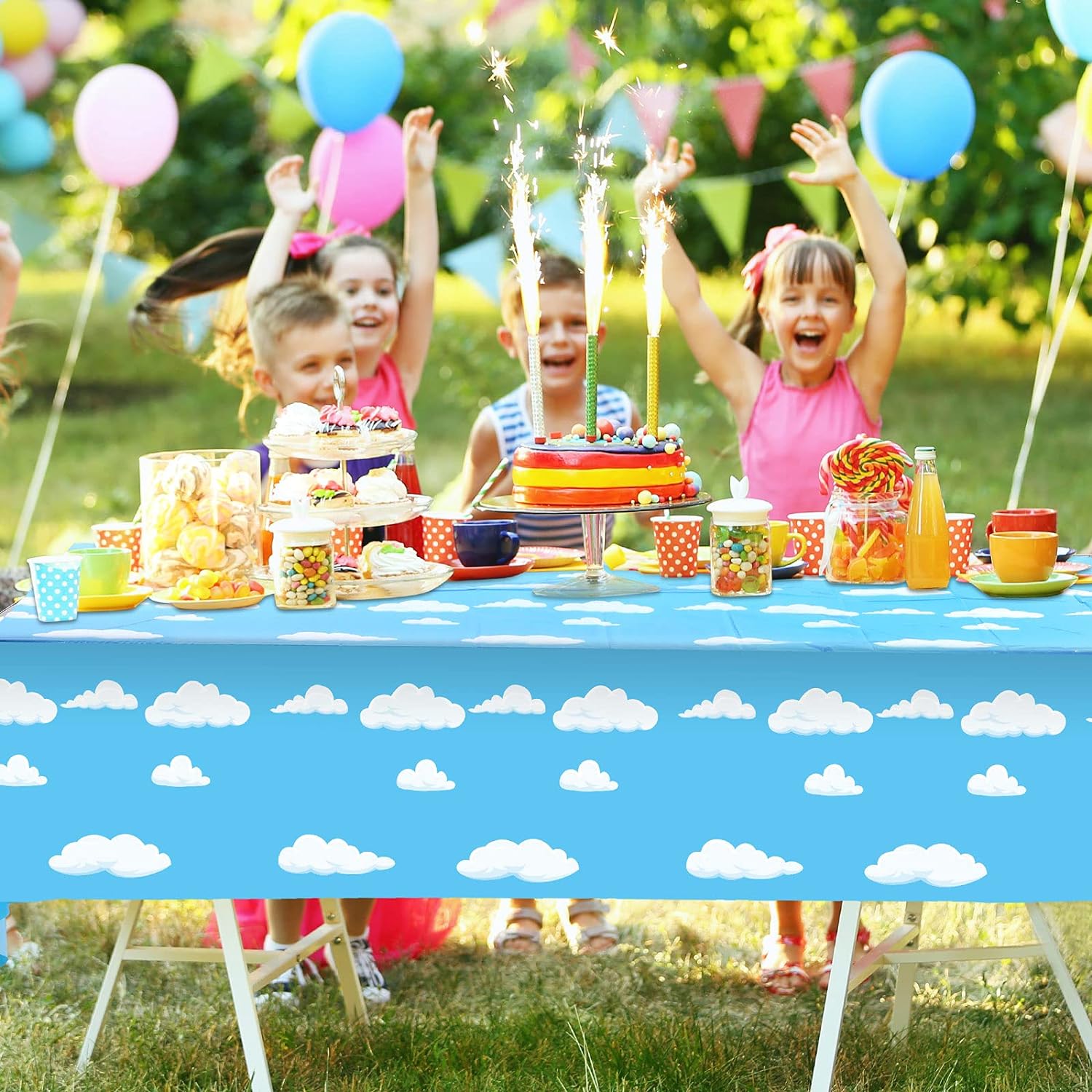 Toyss Inspired Birthday Party  - Table Cloth Disposable reseña y precio