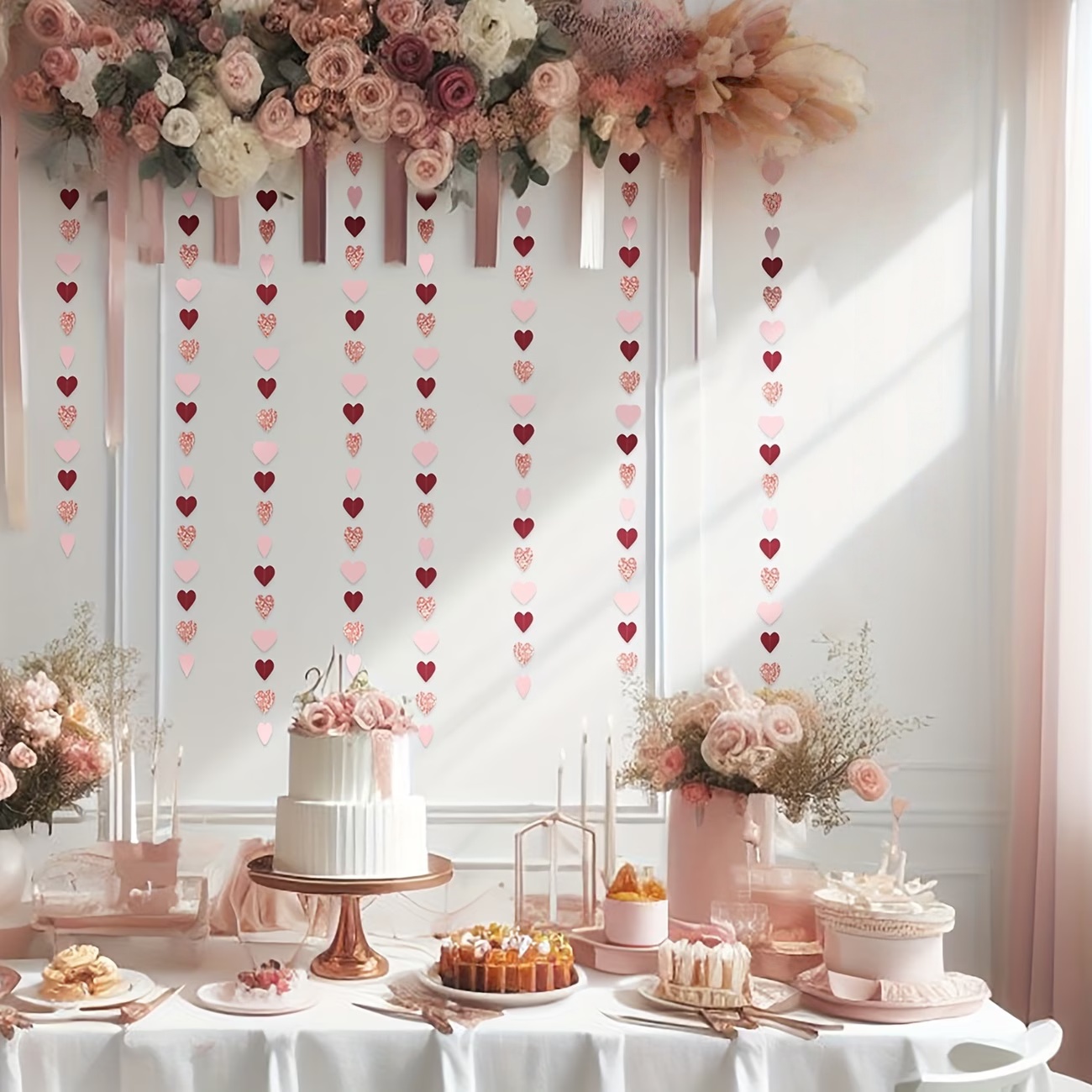 5pcs 3meters Rose-gold Pink Pa - Party Banner Gold reseña y precio