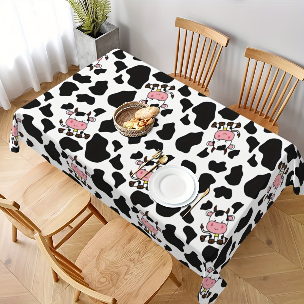 1pc Cow Farm Animal Theme Picn - Table Cloth Disposable reseña y precio