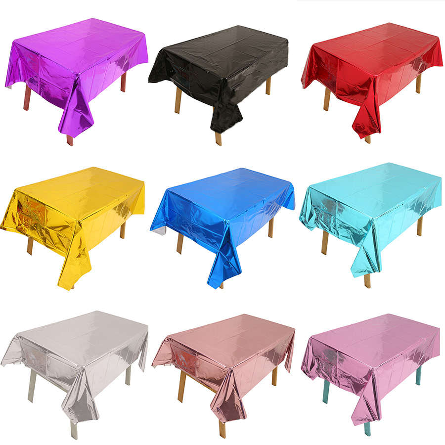 137cm*183cm Rose Gold Sliver D - Table Cloth Disposable reseña y precio