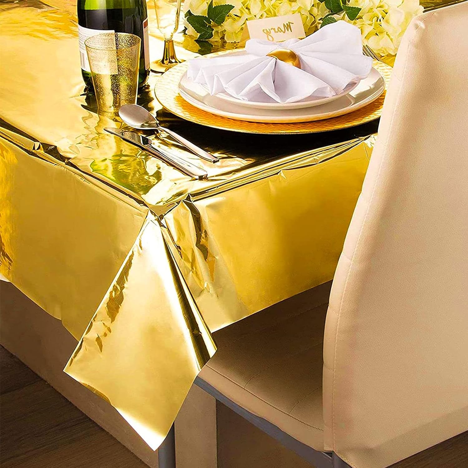 137cm*183cm Rose Gold Sliver D - Table Cloth Disposable reseña y precio