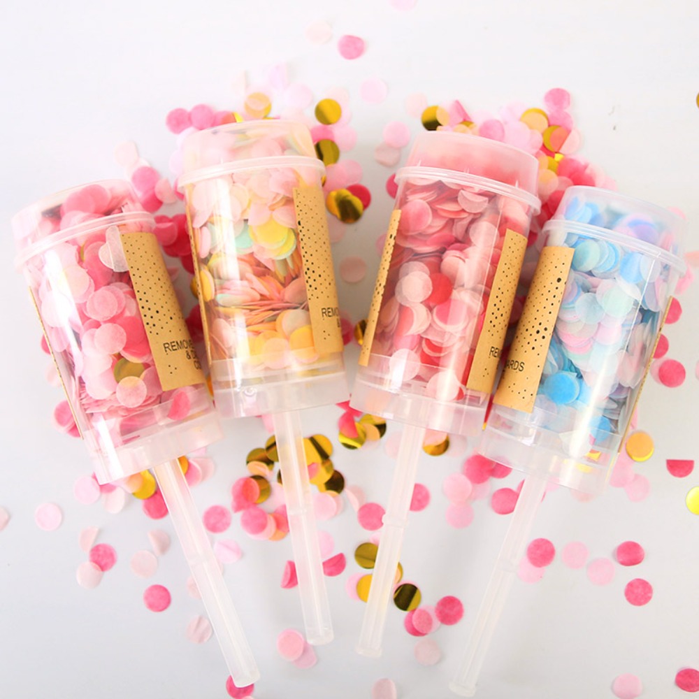 Pastel Round Push Up Exploding - Confetti Cannon Tube reseña y precio