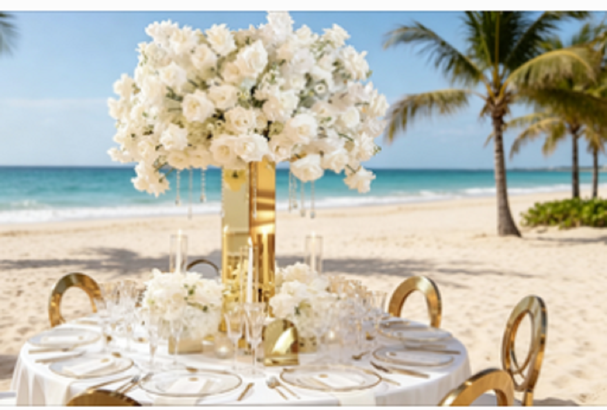 Metal Vase And Stainless Steel - Party Event Supply Store reseña y precio