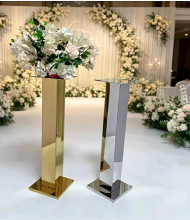 Metal Vase And Stainless Steel - Party Event Supply Store reseña y precio