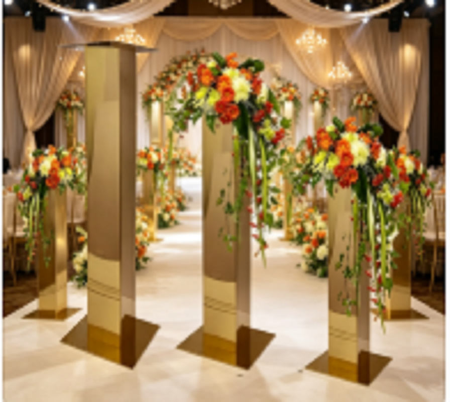 Metal Vase And Stainless Steel - Party Event Supply Store reseña y precio