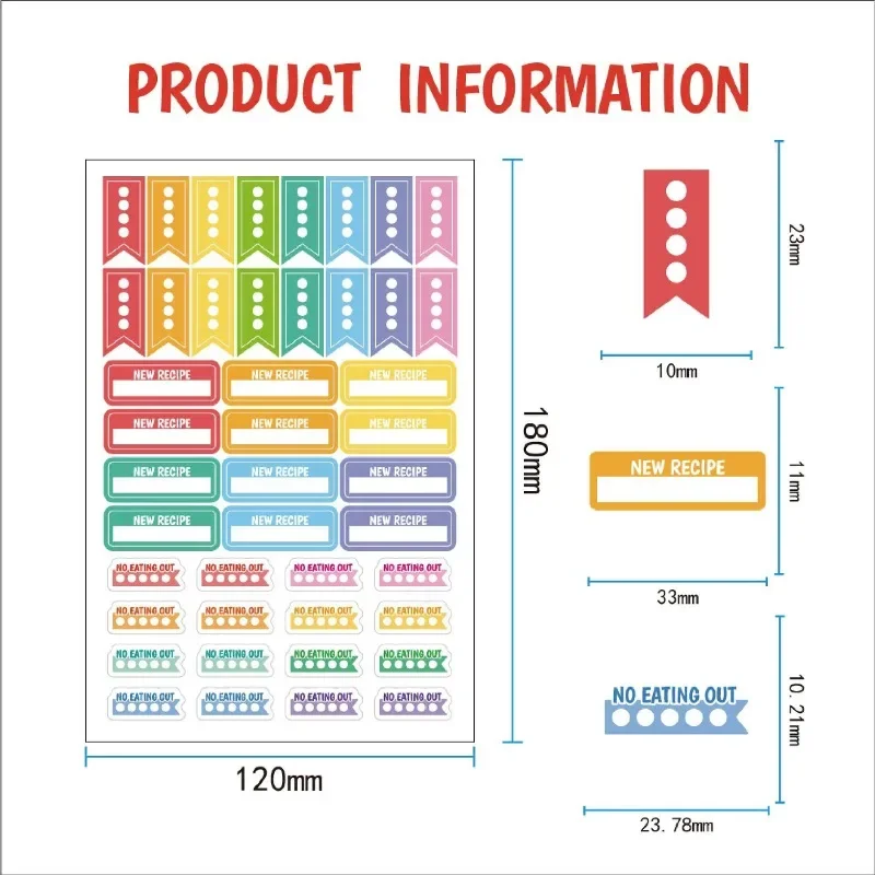 Food Planning Stickers Station - Event Support reseña y precio