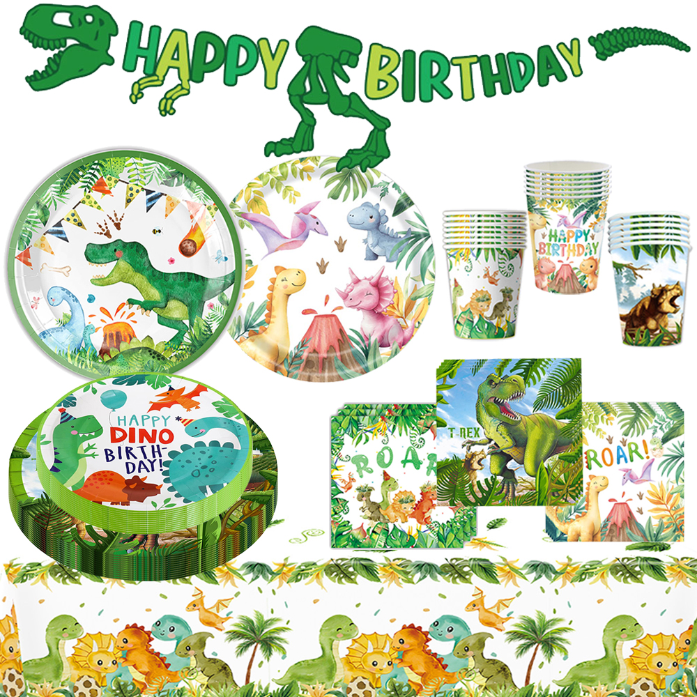 Dinosaur Birthday Disposable T - Table Cloth Disposable reseña y precio
