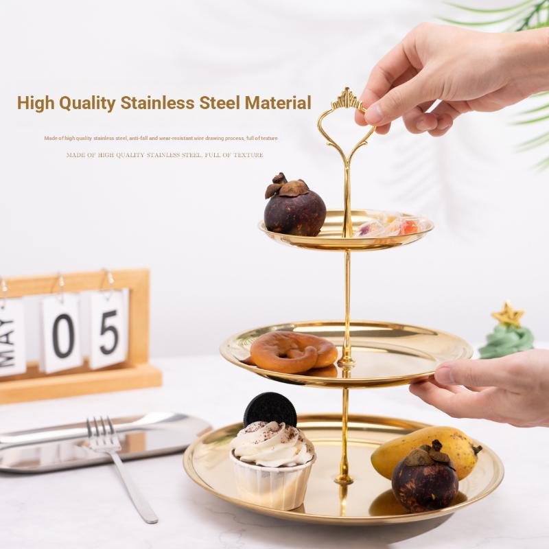 【CPI】Gold Silver 2/3-Tier Cake - Cupcake Stand Tier reseña y precio