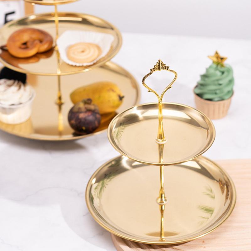 【CPI】Gold Silver 2/3-Tier Cake - Cupcake Stand Tier reseña y precio