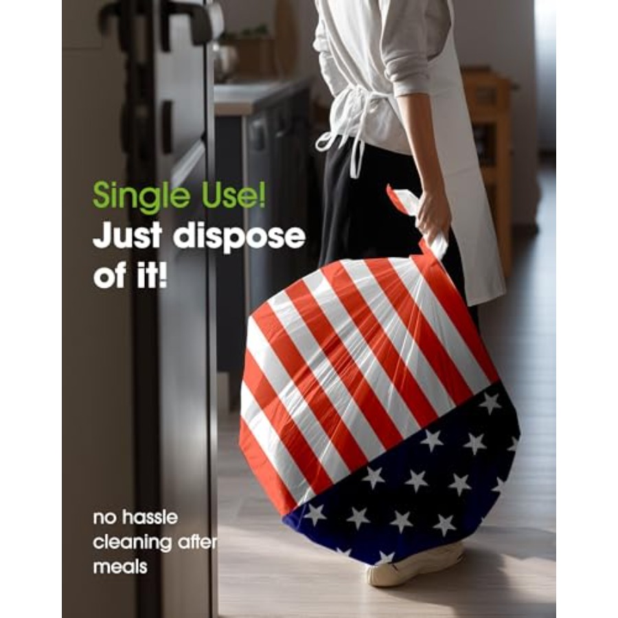 4th of July USA 250th Annivers - Table Cloth Disposable reseña y precio