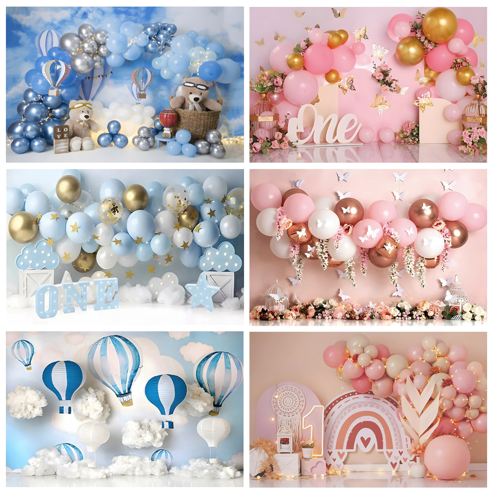 Newborn Baby 1st Birthday Back - Dessert Table Backdrop reseña y precio