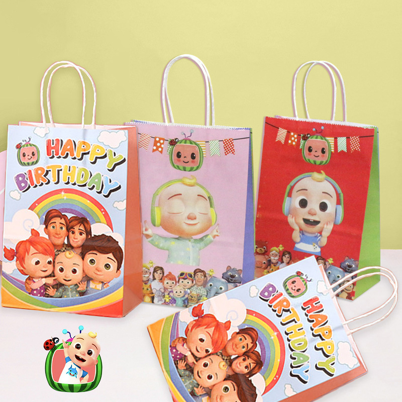 Cocomelons Party Gift Bag Set  - Party Favor Bag reseña y precio