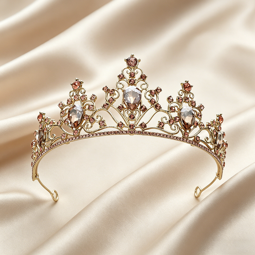 Baroque Bridal Tiara Sparkling - Event & Party Supply Photos reseña y precio
