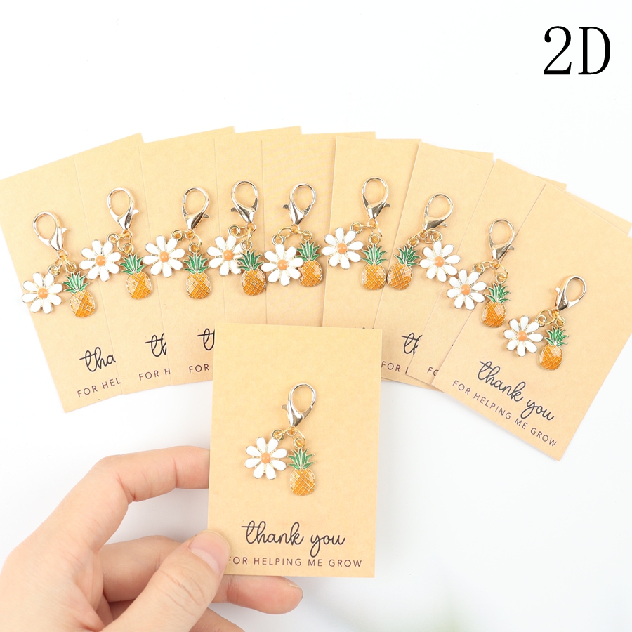 10 Mini Pineapple Keychains, w - Event Party reseña y precio