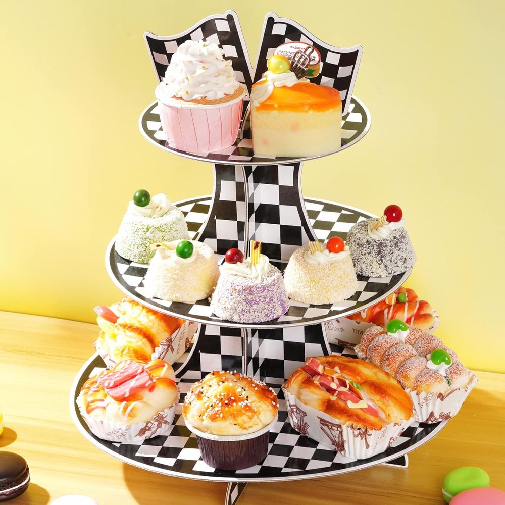 3-Tier Round Cupcake Stand wit - Cupcake Stand Tier reseña y precio