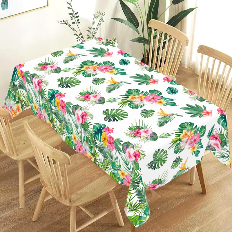 Hawaiian Party Decoration Palm - Table Cloth Disposable reseña y precio