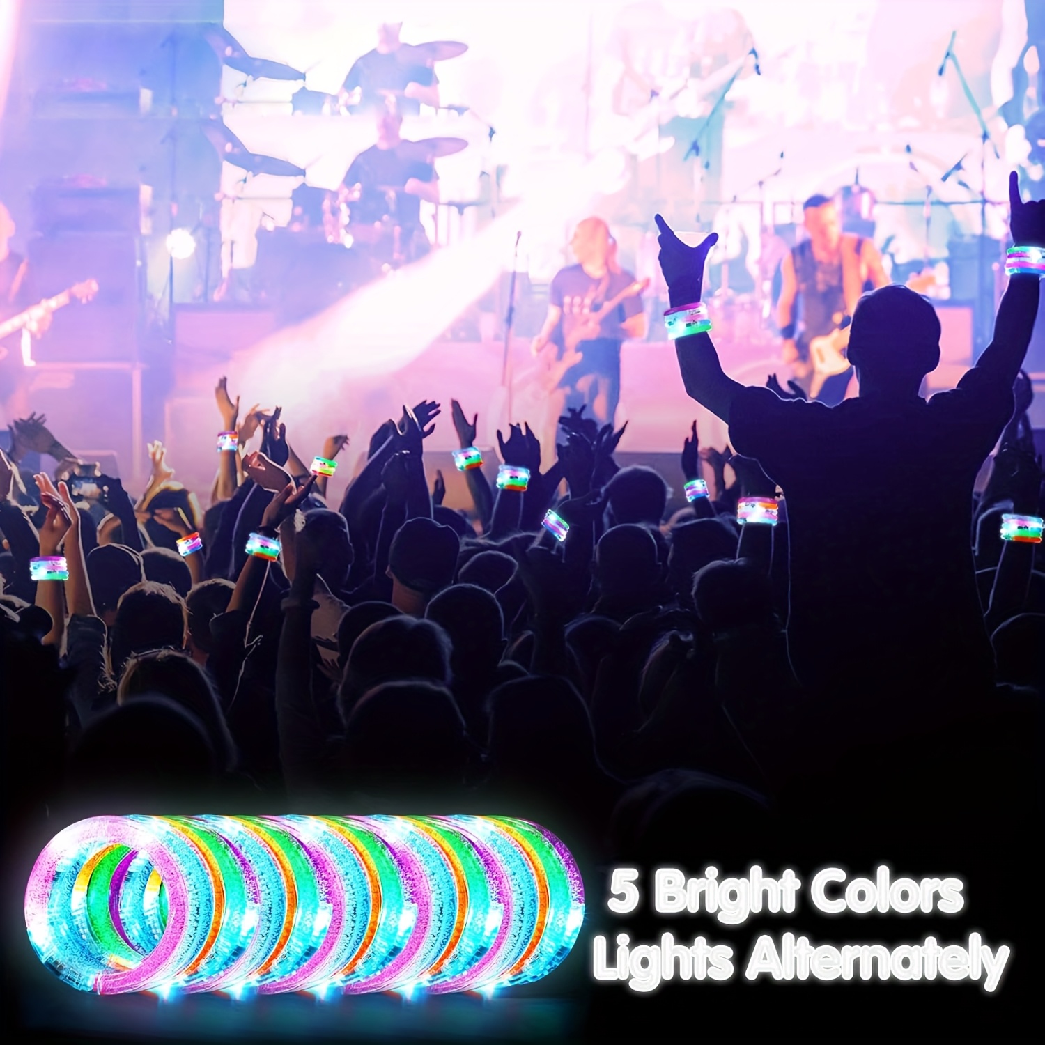Glow-Up Party Bracelets Pack – - Event & Party Supply Photos reseña y precio