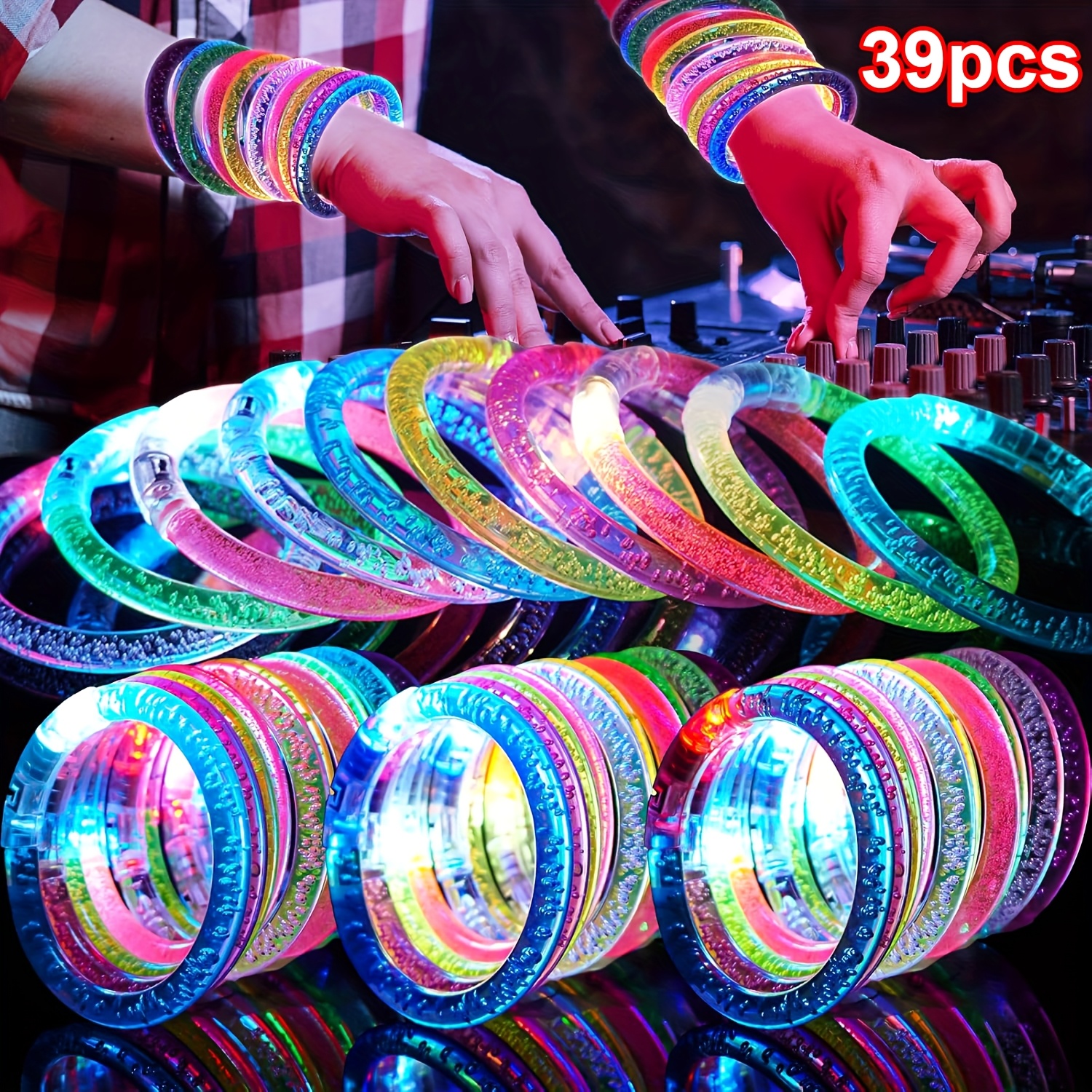 Glow-Up Party Bracelets Pack – - Event & Party Supply Photos reseña y precio