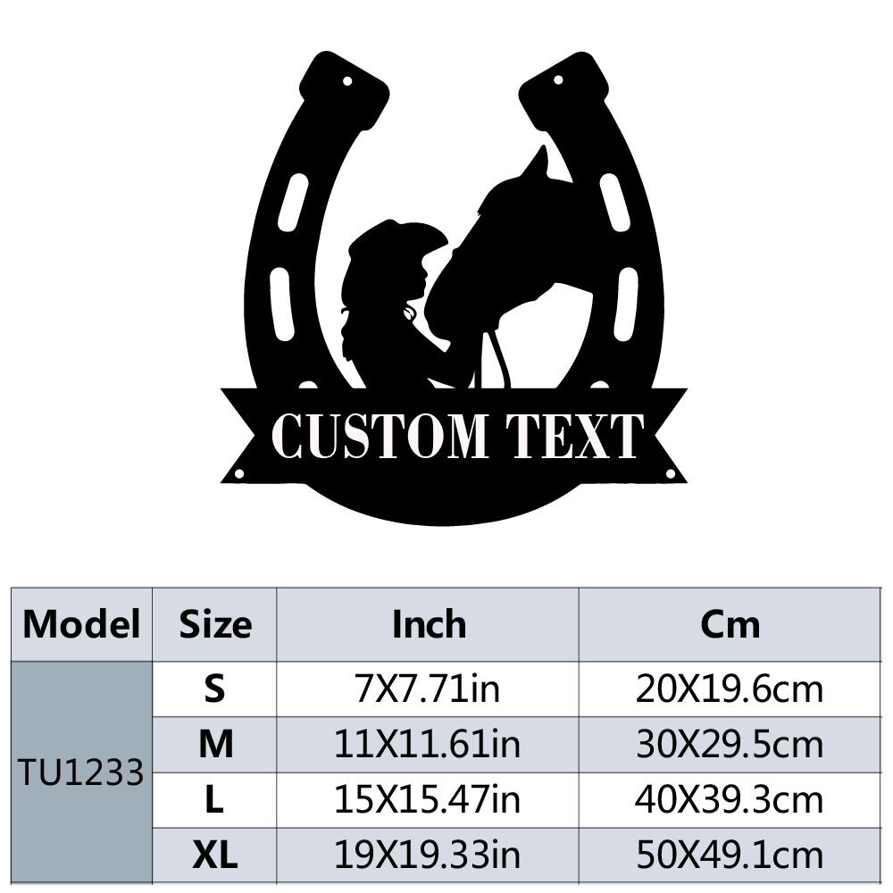 1pc Fashion Customized Horsesh - Eve Party reseña y precio
