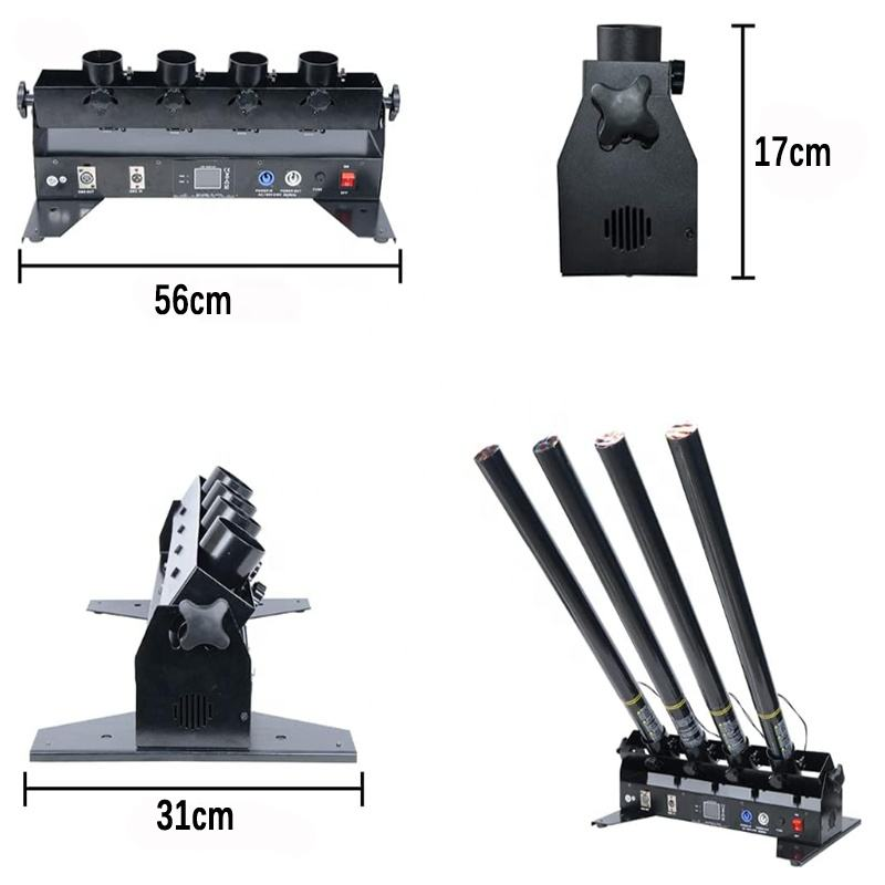 4-Tube Electric Confetti Blast - Confetti Cannon Tube reseña y precio