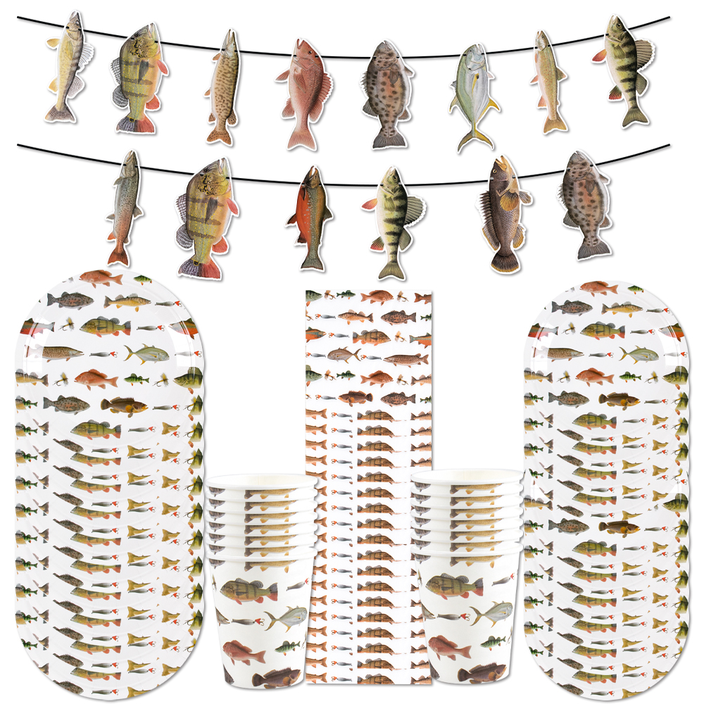 Fishing Themed Party Disposabl - Table Cloth Disposable reseña y precio
