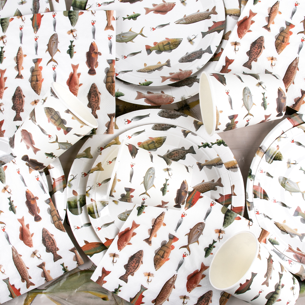 Fishing Themed Party Disposabl - Table Cloth Disposable reseña y precio