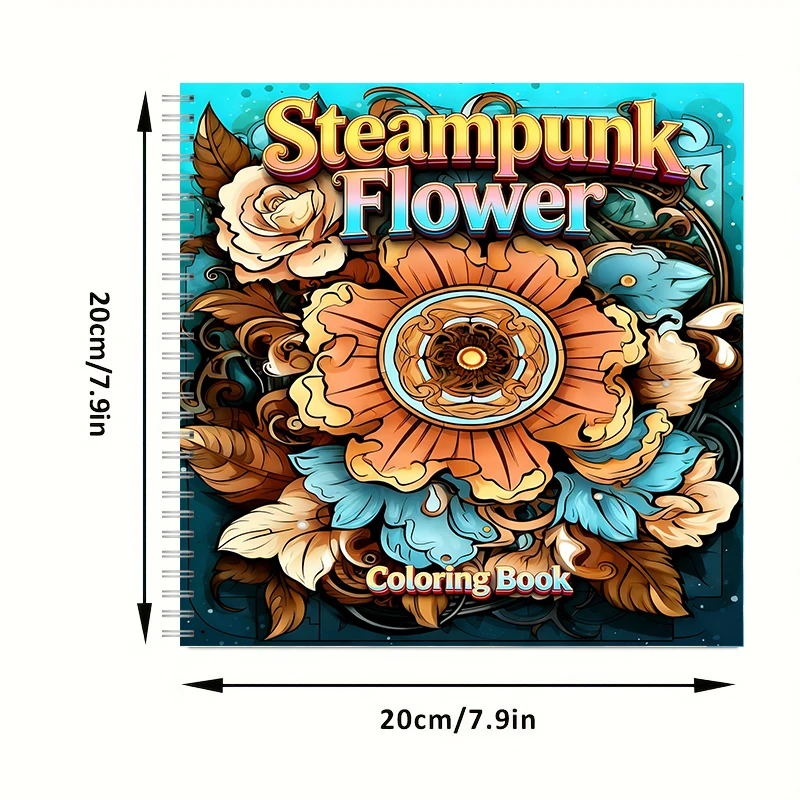 Coloring Book Steampunk Flower - Supply Event reseña y precio