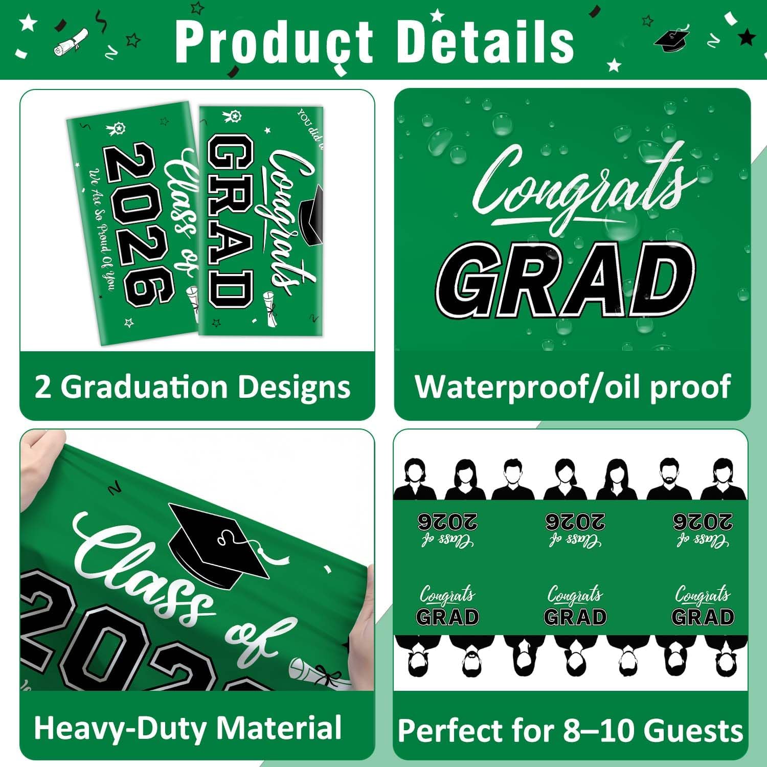 Graduation Decorations 2026, C - Table Cloth Disposable reseña y precio