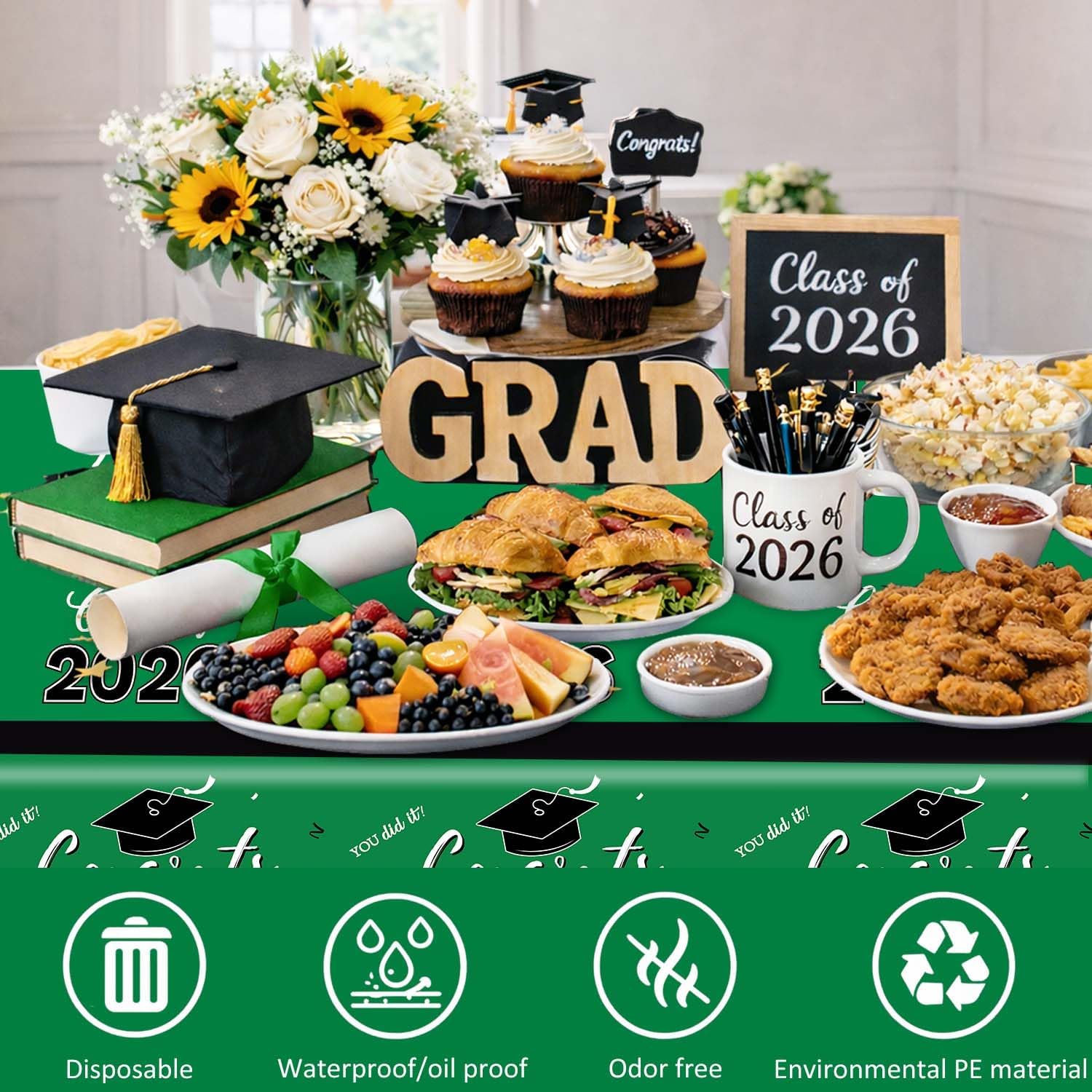 Graduation Decorations 2026, C - Table Cloth Disposable reseña y precio