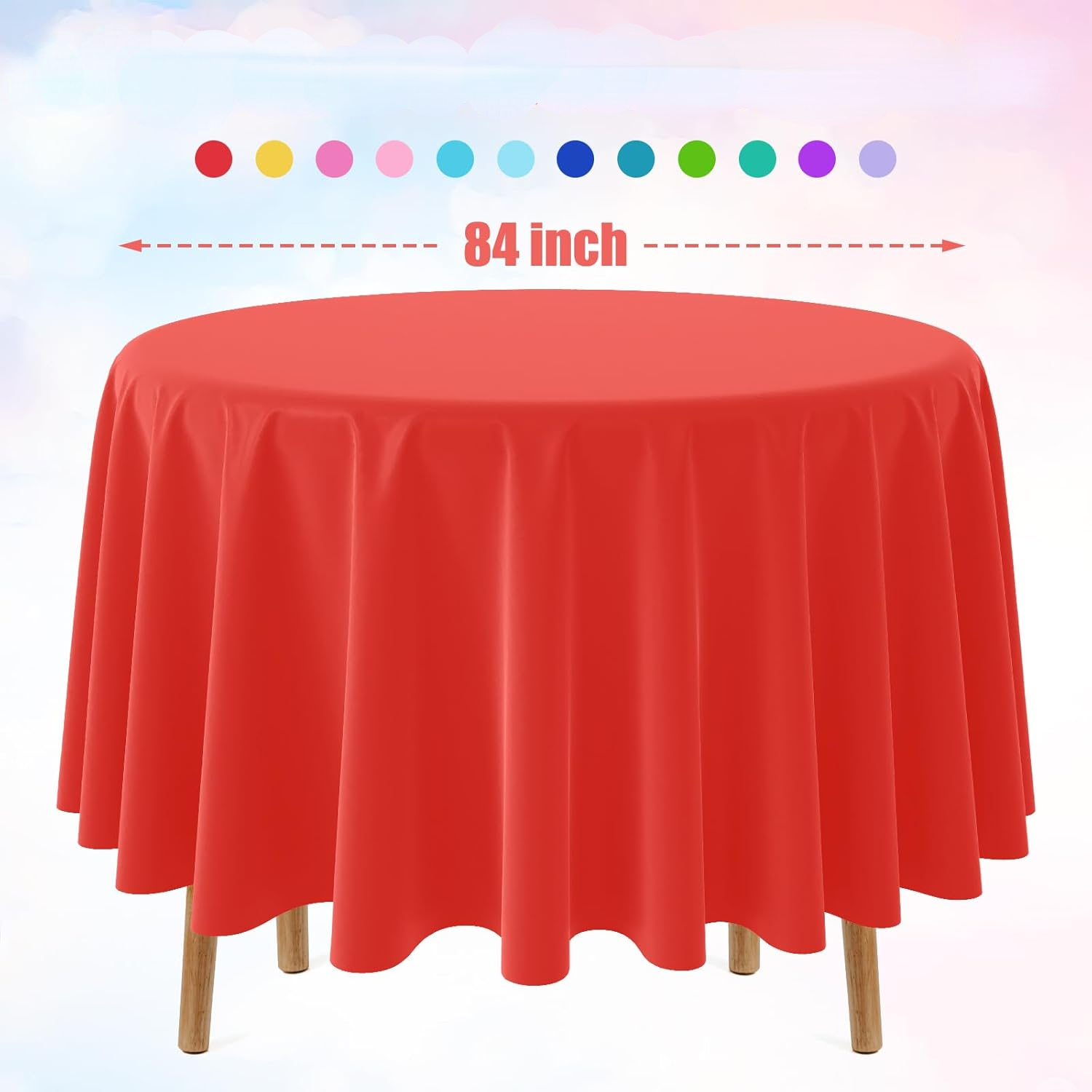 Disposable Round Solid Color T - Table Cloth Disposable reseña y precio