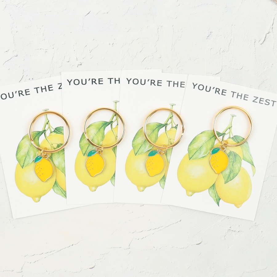 7 Chic Lemon Keychains, Includ - Event Party reseña y precio
