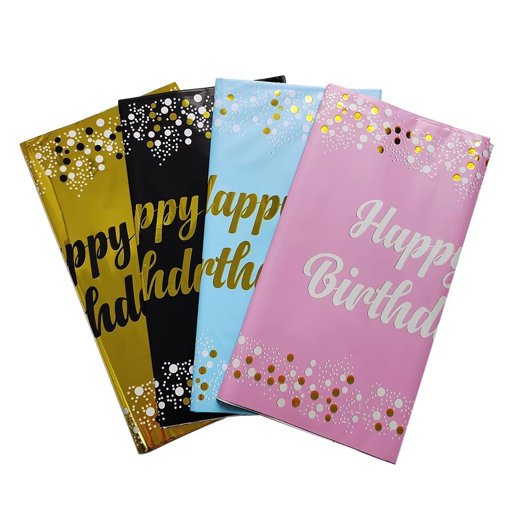Happy Birthday Disposable Tabl - Table Cloth Disposable reseña y precio