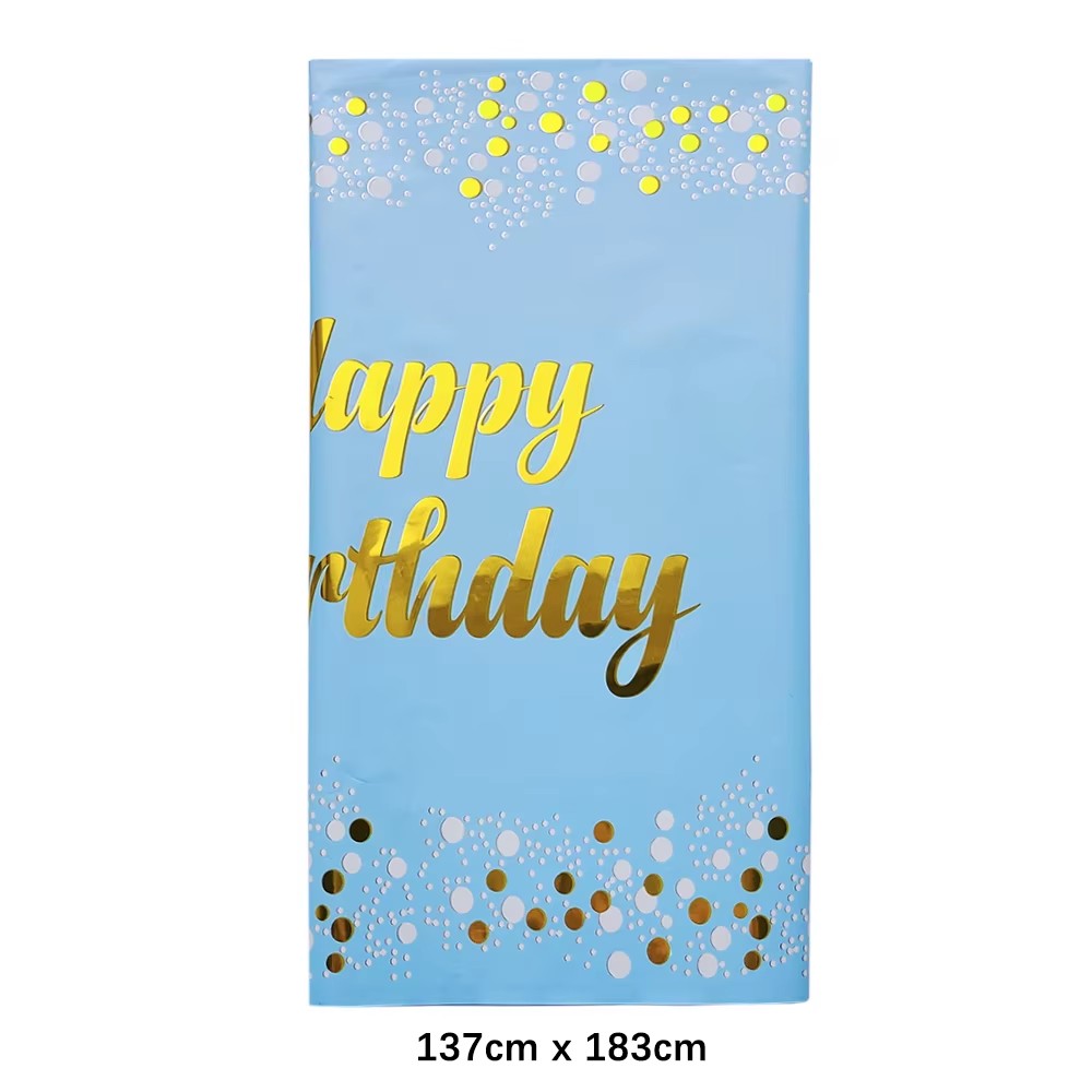 Happy Birthday Disposable Tabl - Table Cloth Disposable reseña y precio