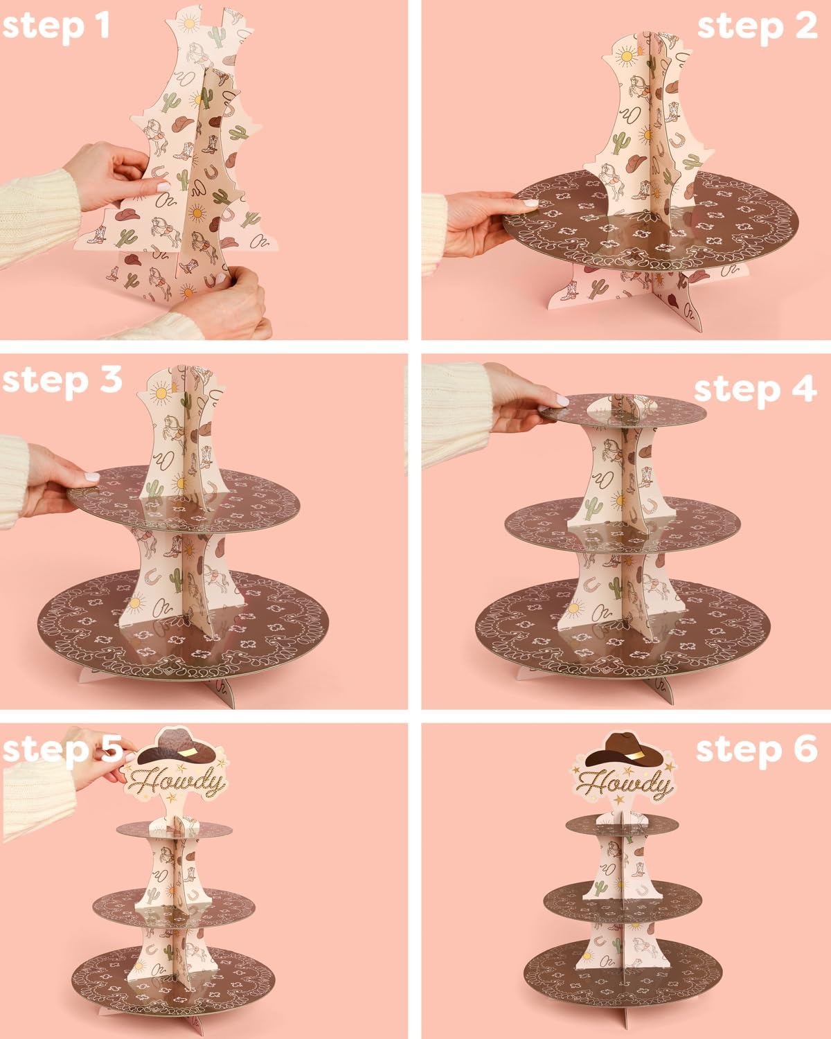 Homiva Store xo, Fetti Western - Cupcake Stand Tier reseña y precio