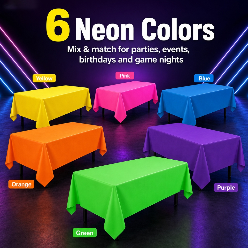 Thickened Macaron Fluorescent  - Table Cloth Disposable reseña y precio