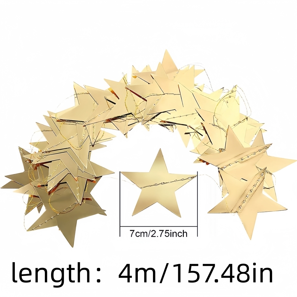 1pc 4m/157.48inch Gold Silver  - Party Banner Gold reseña y precio