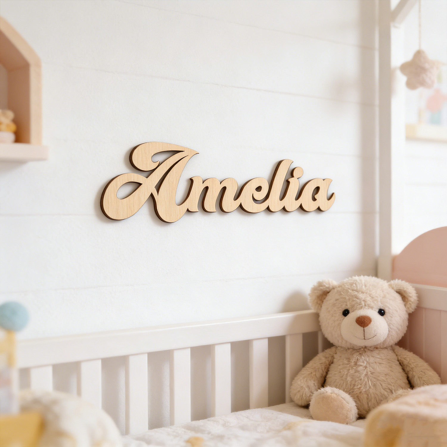 1pc Customized wooden wall dec - Eve Party reseña y precio
